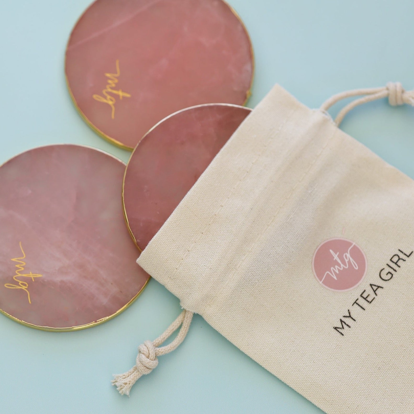 Rose Quartz Coaster